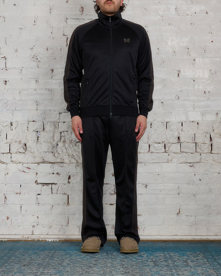 Needles Track Pant Poly Smooth Dark Black