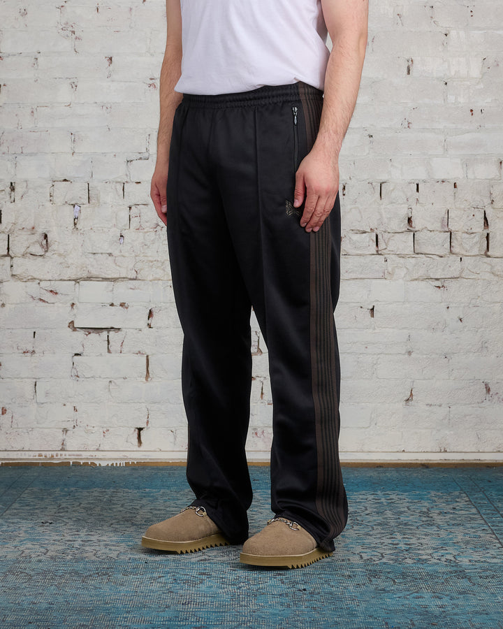 Needles Track Pant Poly Smooth Dark Black