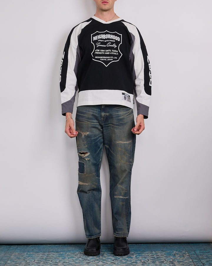 Neighborhood Hockey LS Crewneck Black