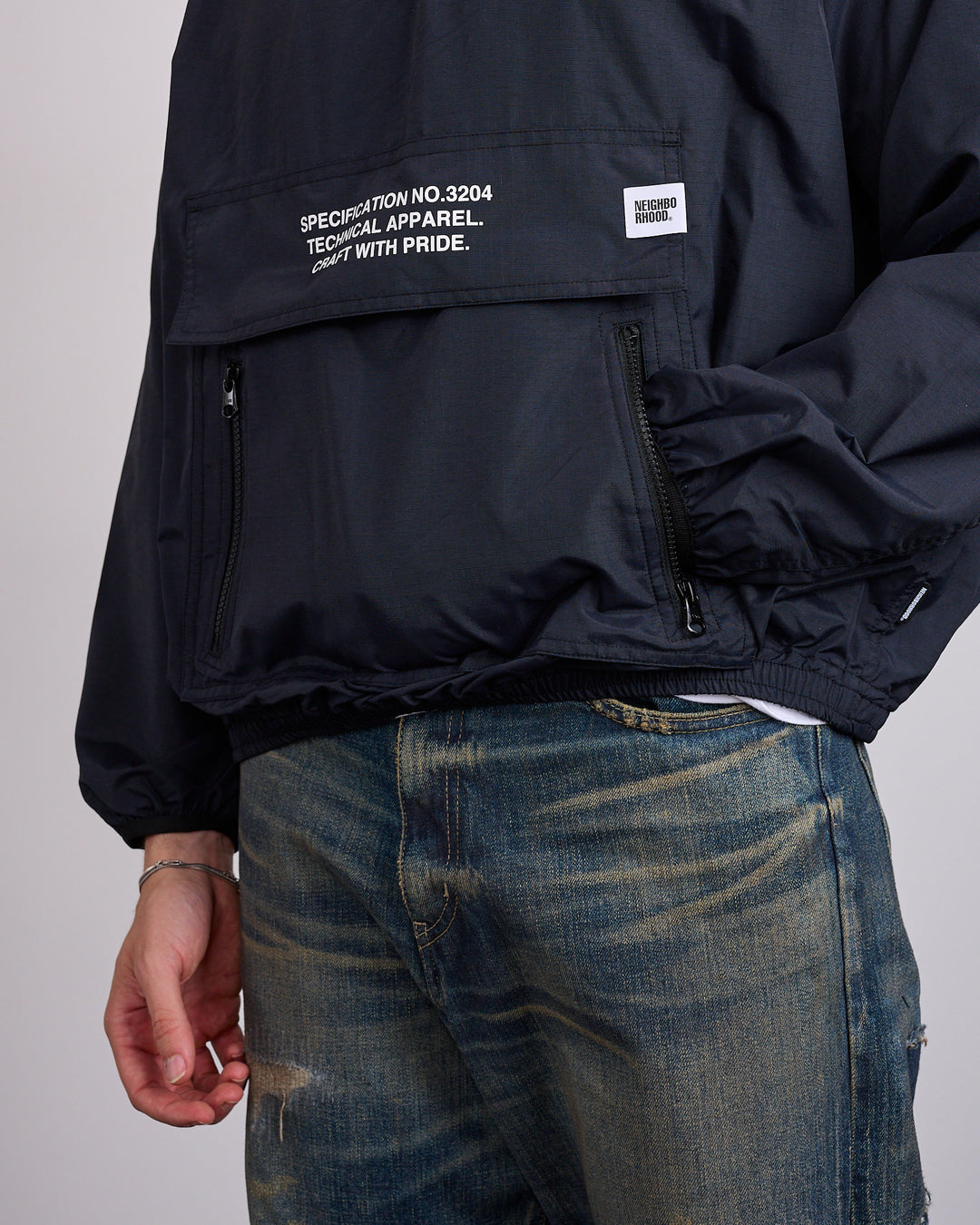 Neighborhood Anorak Jacket Black