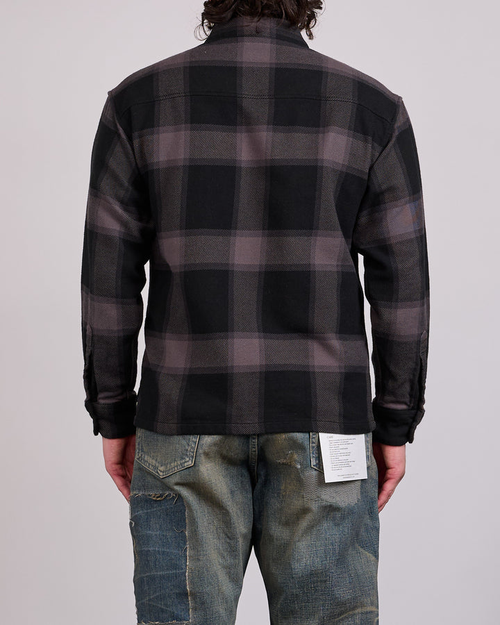 Neighborhood Buffalo Check Button Shirt Gray
