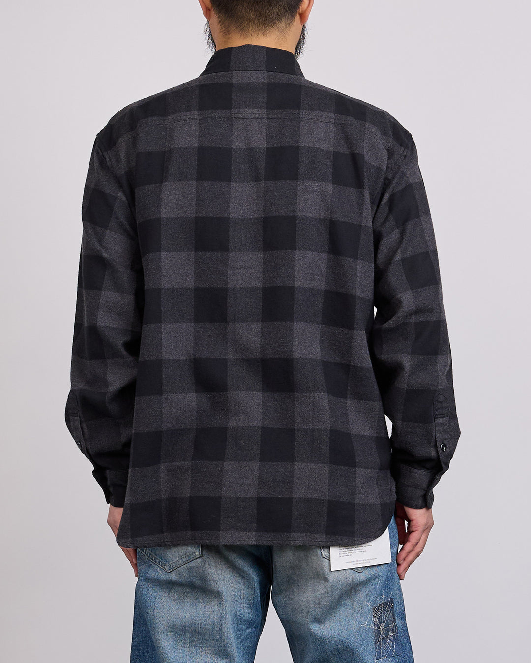 Neighborhood Buffalo Check Button Shirt LS 262 Gray