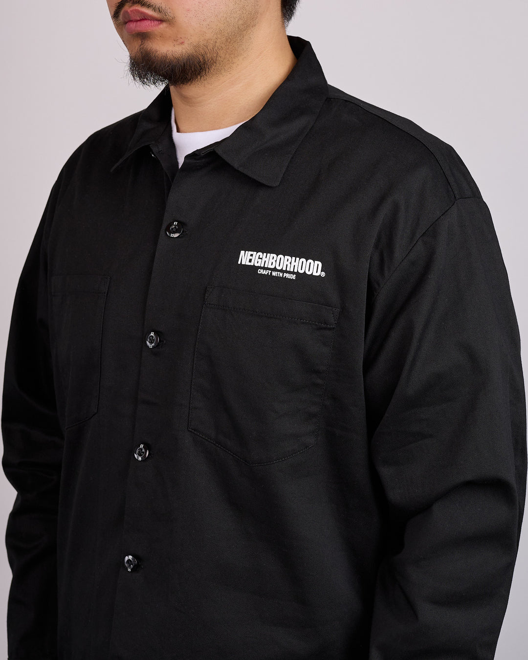 Neighborhood Classic Work Shirt LS-2 261 Black