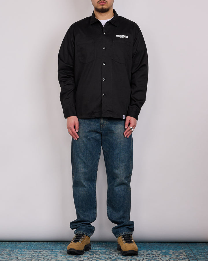 Neighborhood Classic Work Shirt LS-2 261 Black