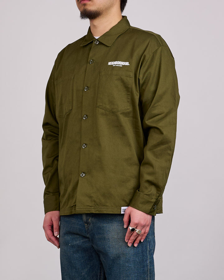 Neighborhood Classic Work Shirt LS-2 261 Olive Drab