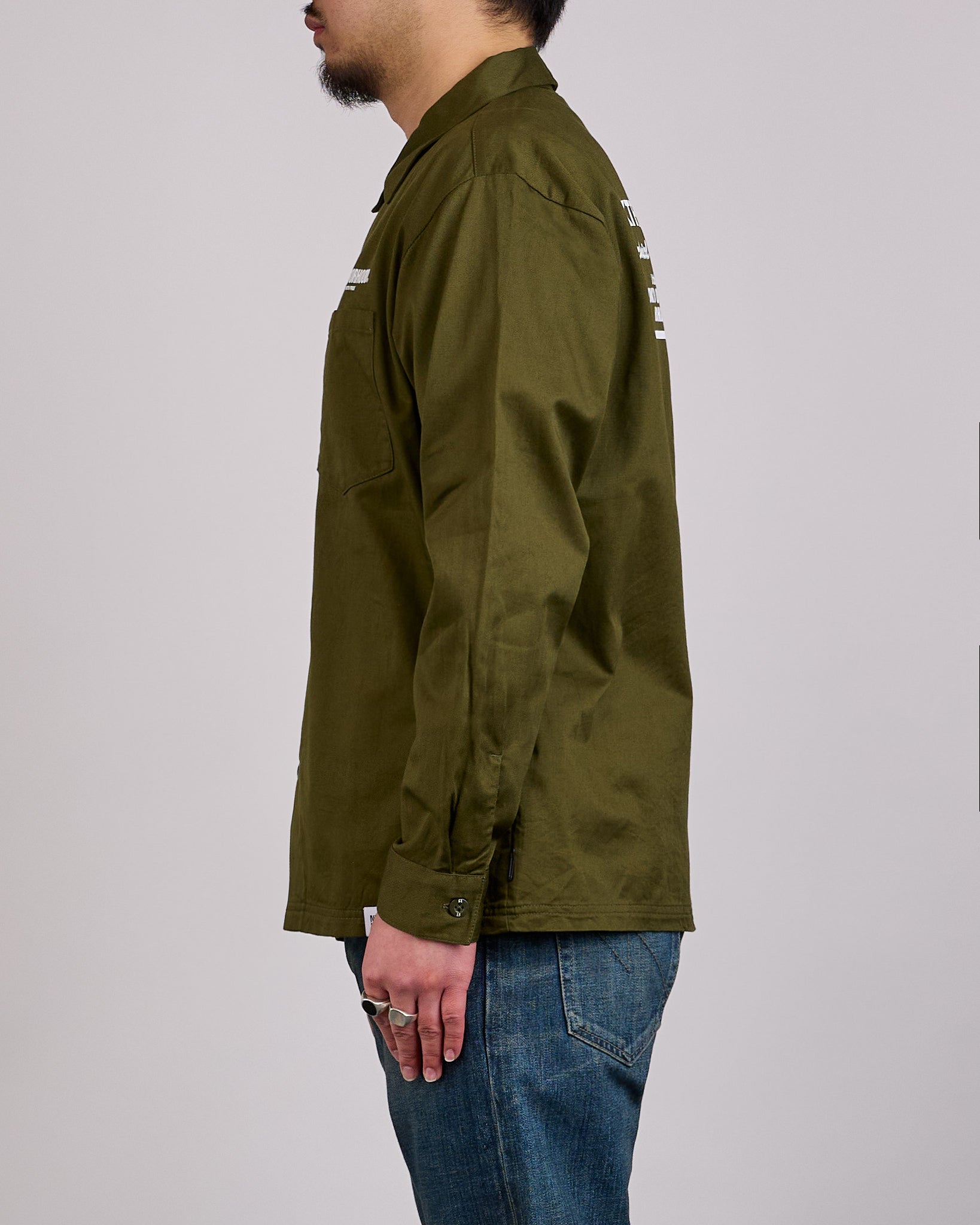 Neighborhood Classic Work Shirt LS-2 261 Olive Drab – LESS 17