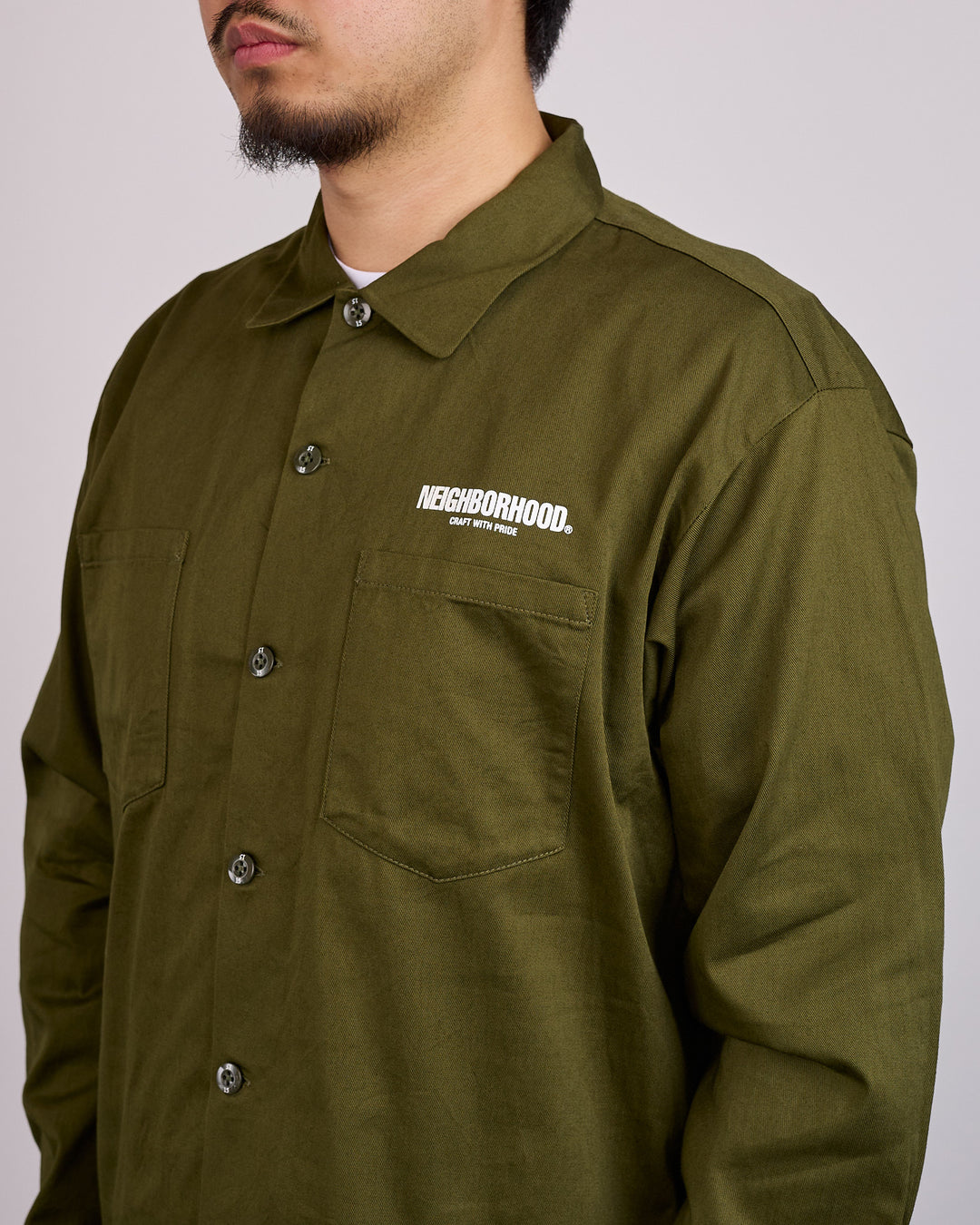 Neighborhood Classic Work Shirt LS-2 261 Olive Drab