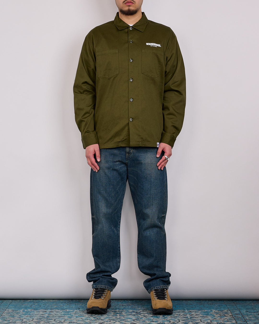 Neighborhood Classic Work Shirt LS-2 261 Olive Drab
