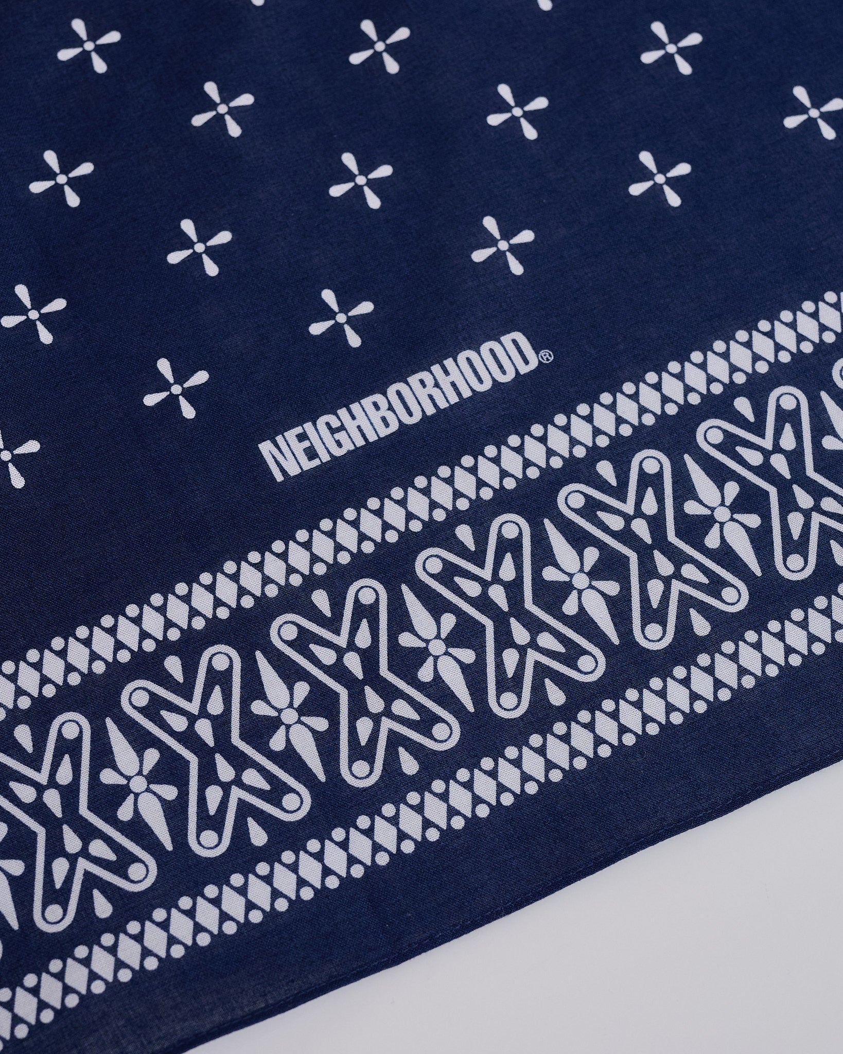 Neighborhood Cross Bandana 261 Navy – LESS 17