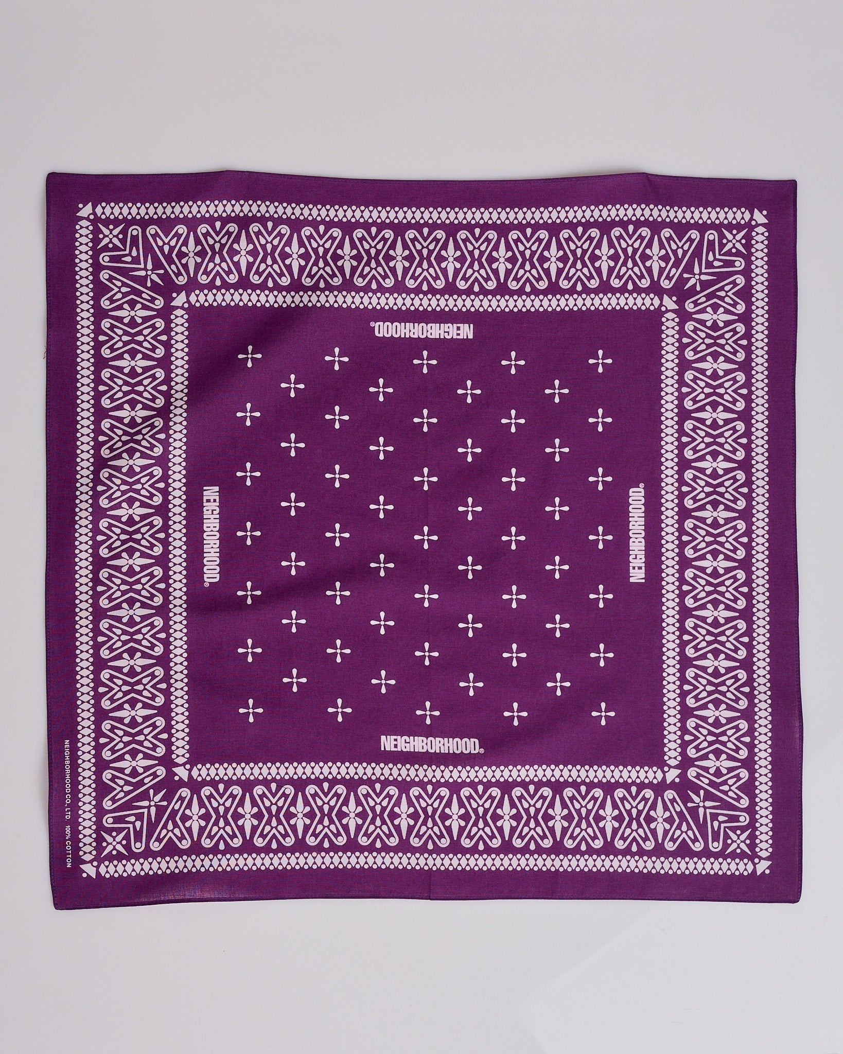 Neighborhood Cross Bandana 261 Purple – LESS 17