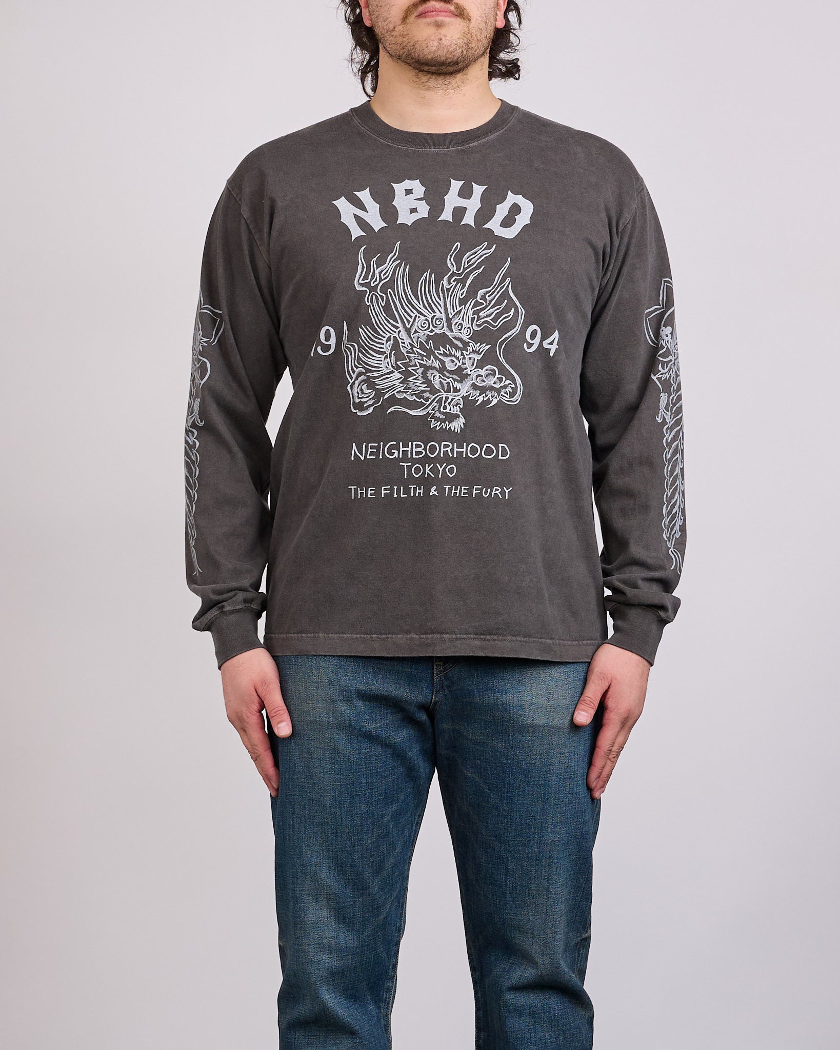 Neighborhood LS-14 Long Sleeve T-Shirt Black – LESS 17