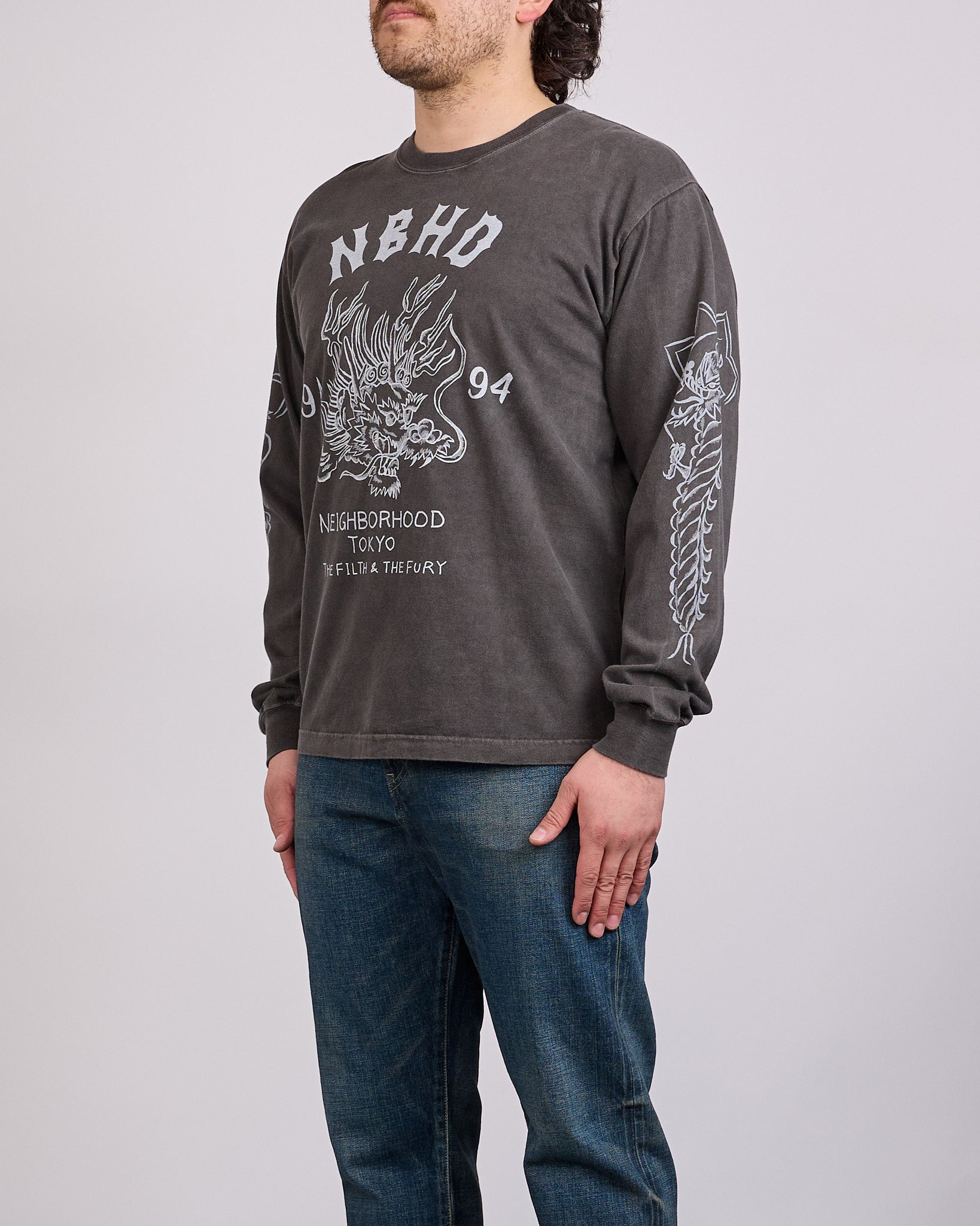 Neighborhood LS-14 Long Sleeve T-Shirt Black – LESS 17