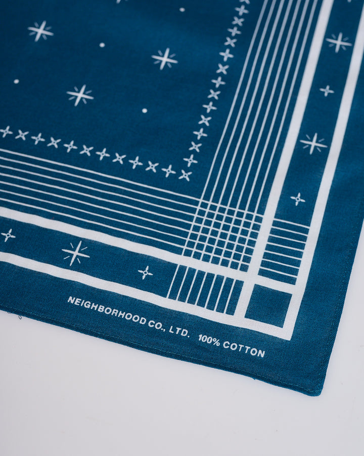Neighborhood Line Pattern Bandana 261 Navy