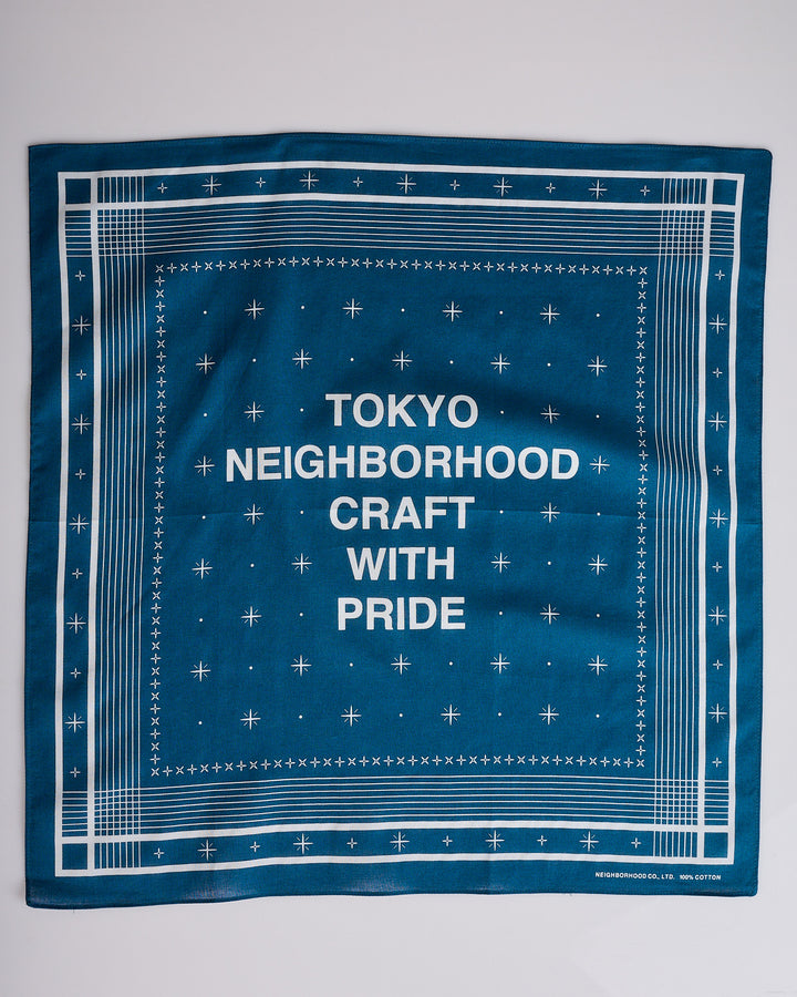 Neighborhood Line Pattern Bandana 261 Navy