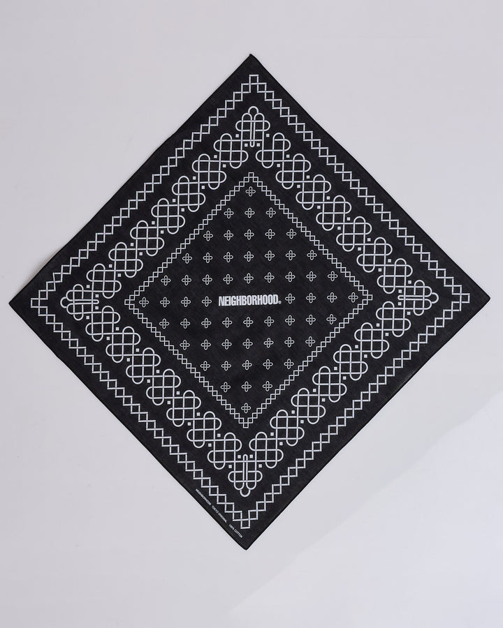 Neigbhorhood Line Pattern Bandana Black