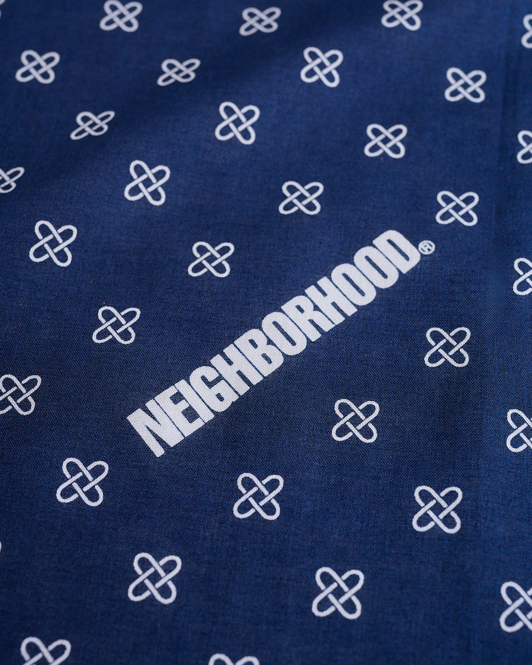 Neighborhood Line Pattern Bandana Navy