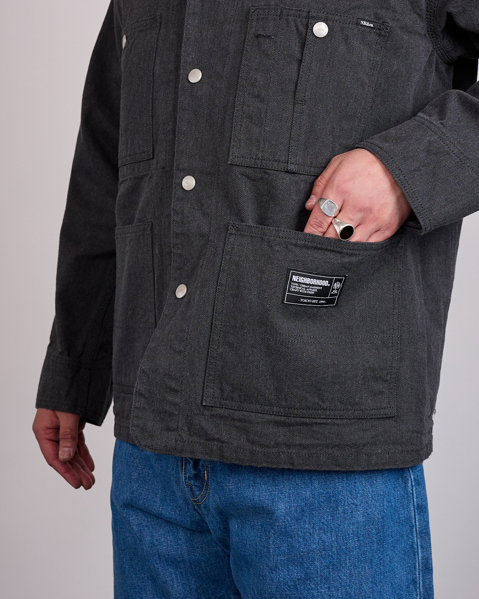 Neighborhood Ox Coverall Jacket 261 Black – LESS 17