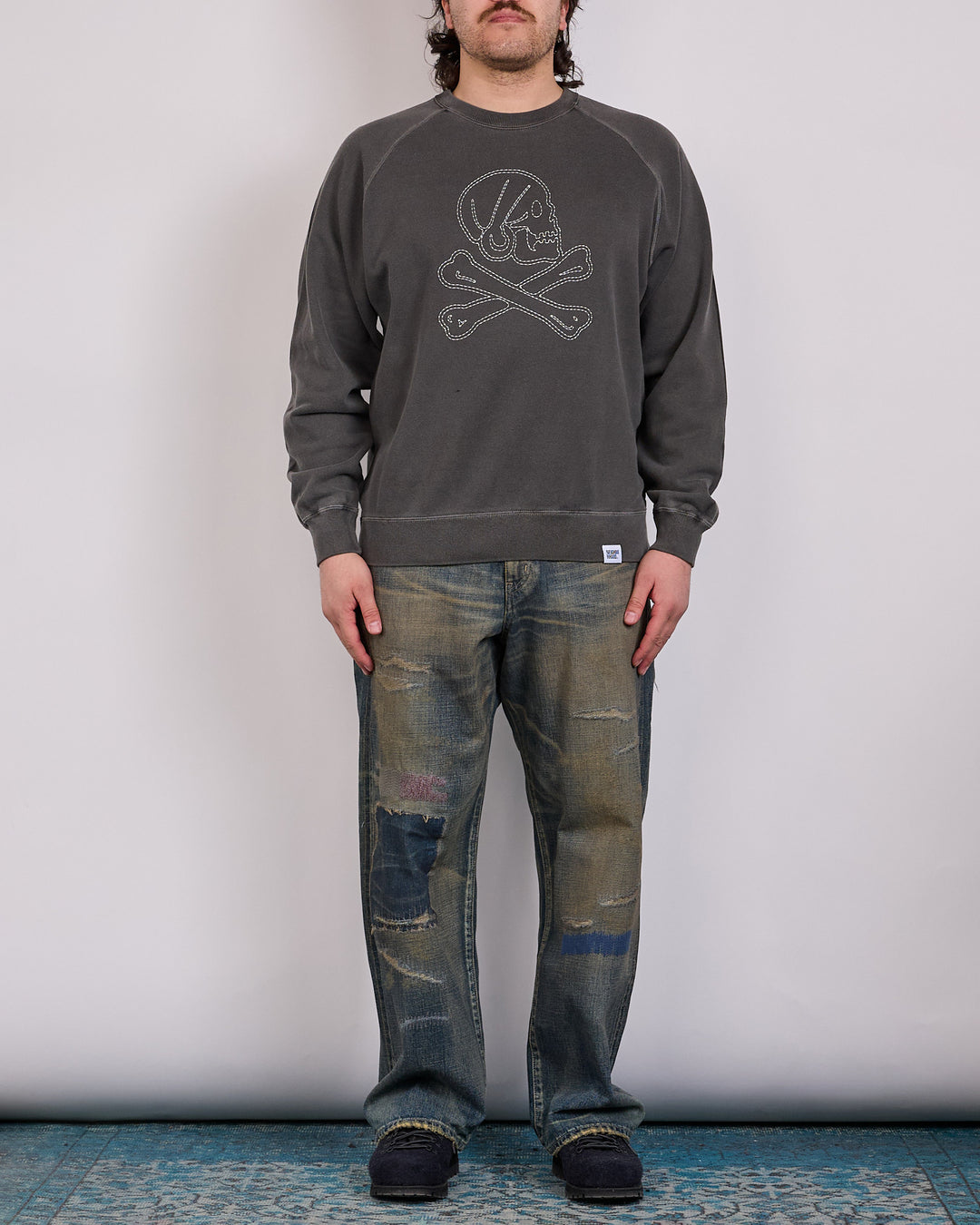 Neighborhood Pigment Dyed Crewneck Black