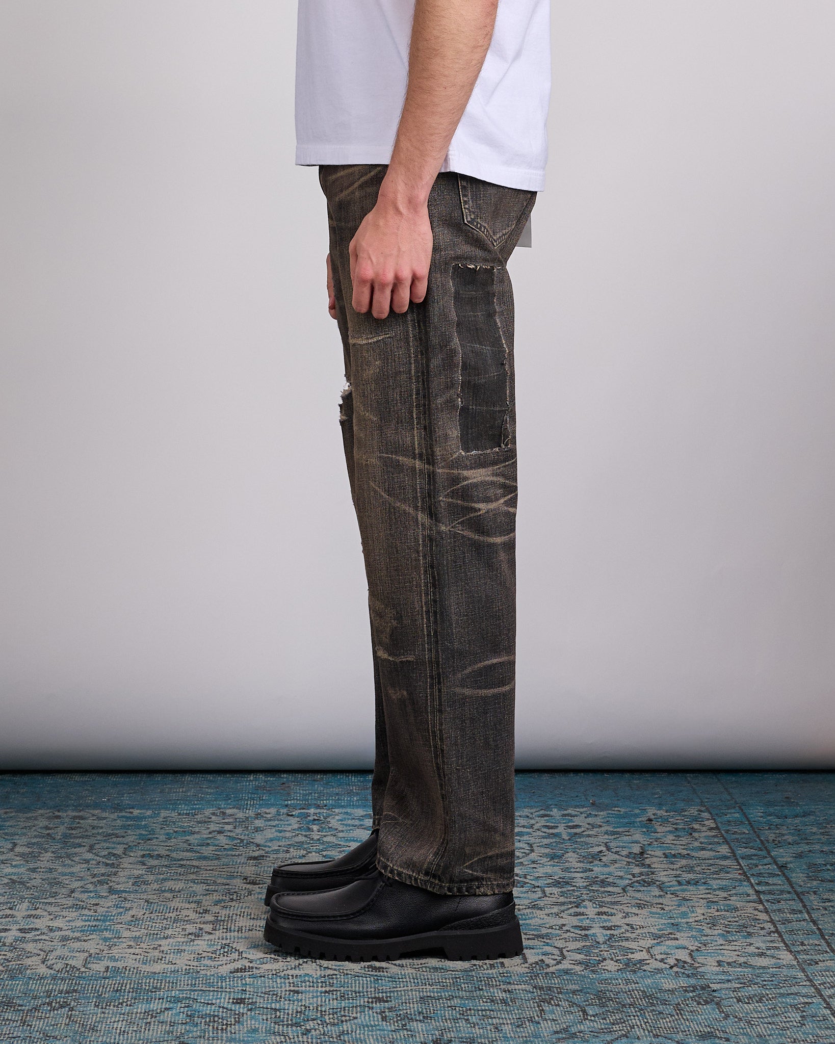 Neighborhood Savage DP Basic Jean Black – LESS 17
