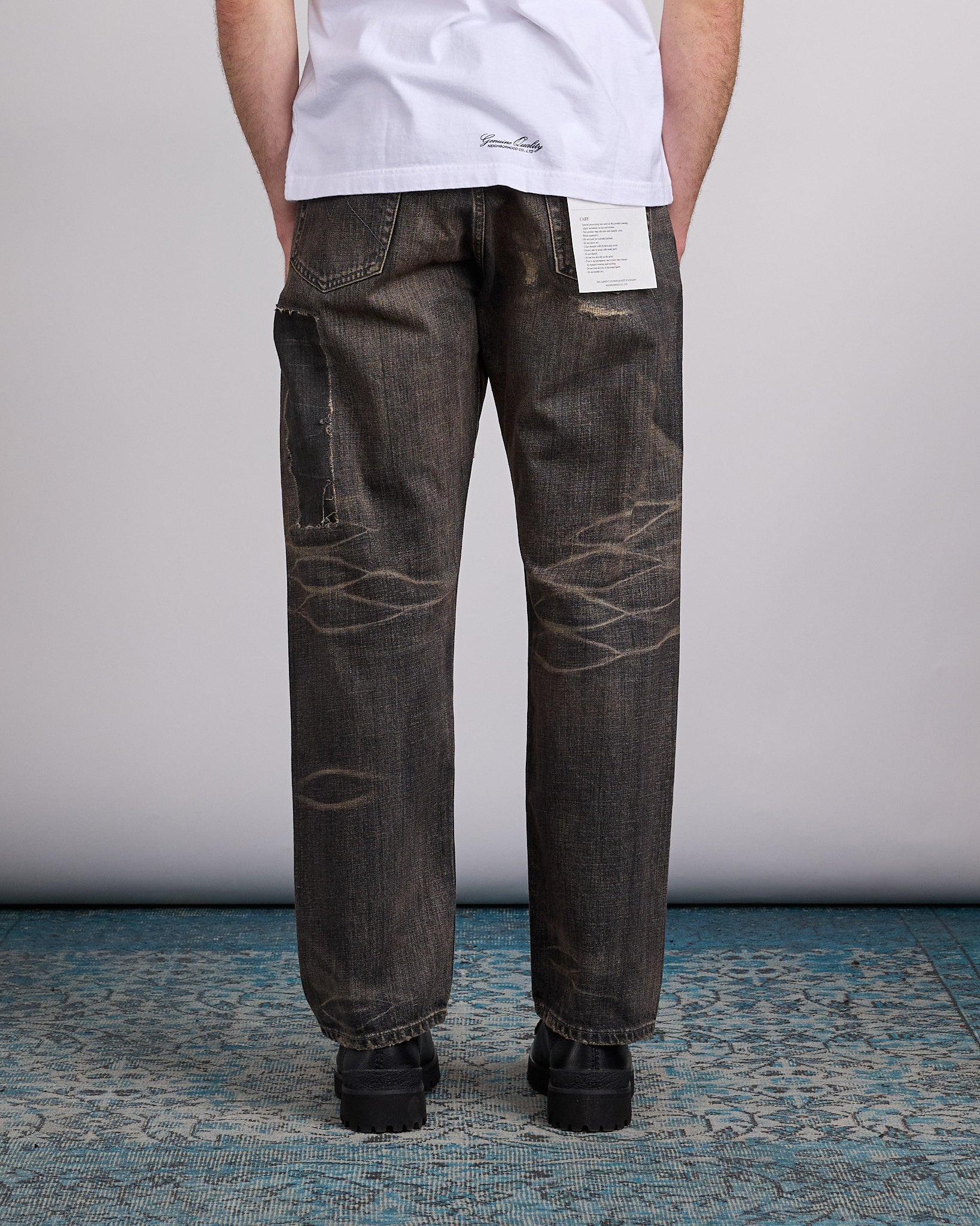 Neighborhood Savage DP Basic Jean Black – LESS 17
