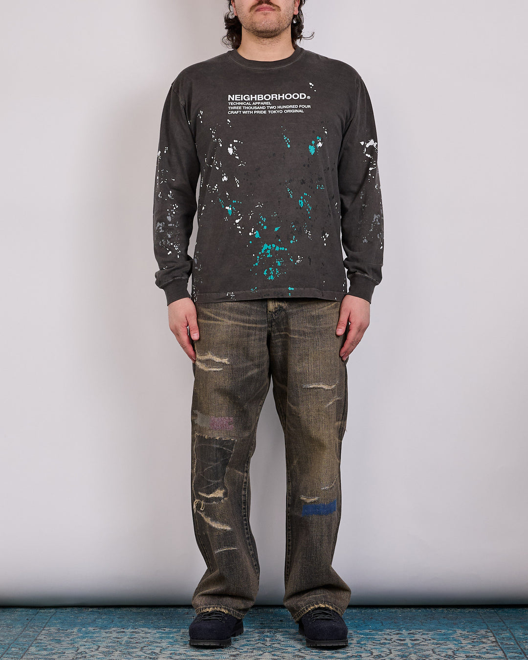 Neighborhood Savage DP Wide Jean Black