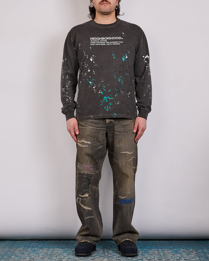 Neighborhood Savage DP Wide Jean Black