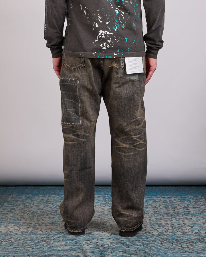 Neighborhood Savage DP Wide Jean Black