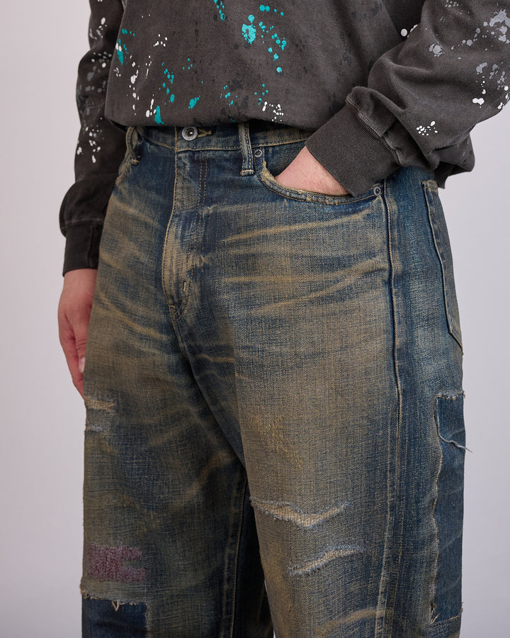 Neighborhood Savage DP Wide Jean Indigo