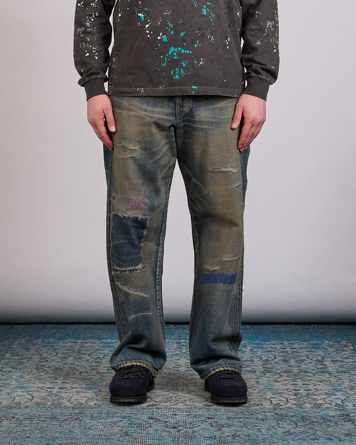 Neighborhood Savage DP Wide Jean Indigo