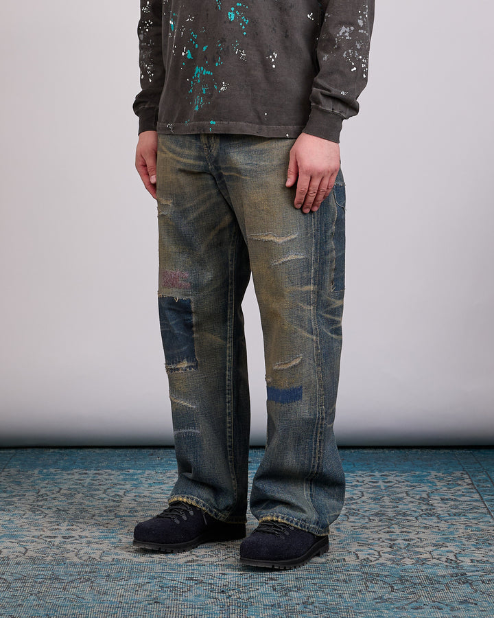 Neighborhood Savage DP Wide Jean Indigo