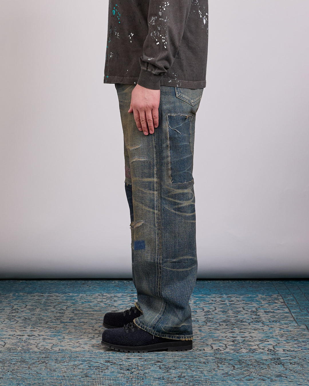 Neighborhood Savage DP Wide Jean Indigo