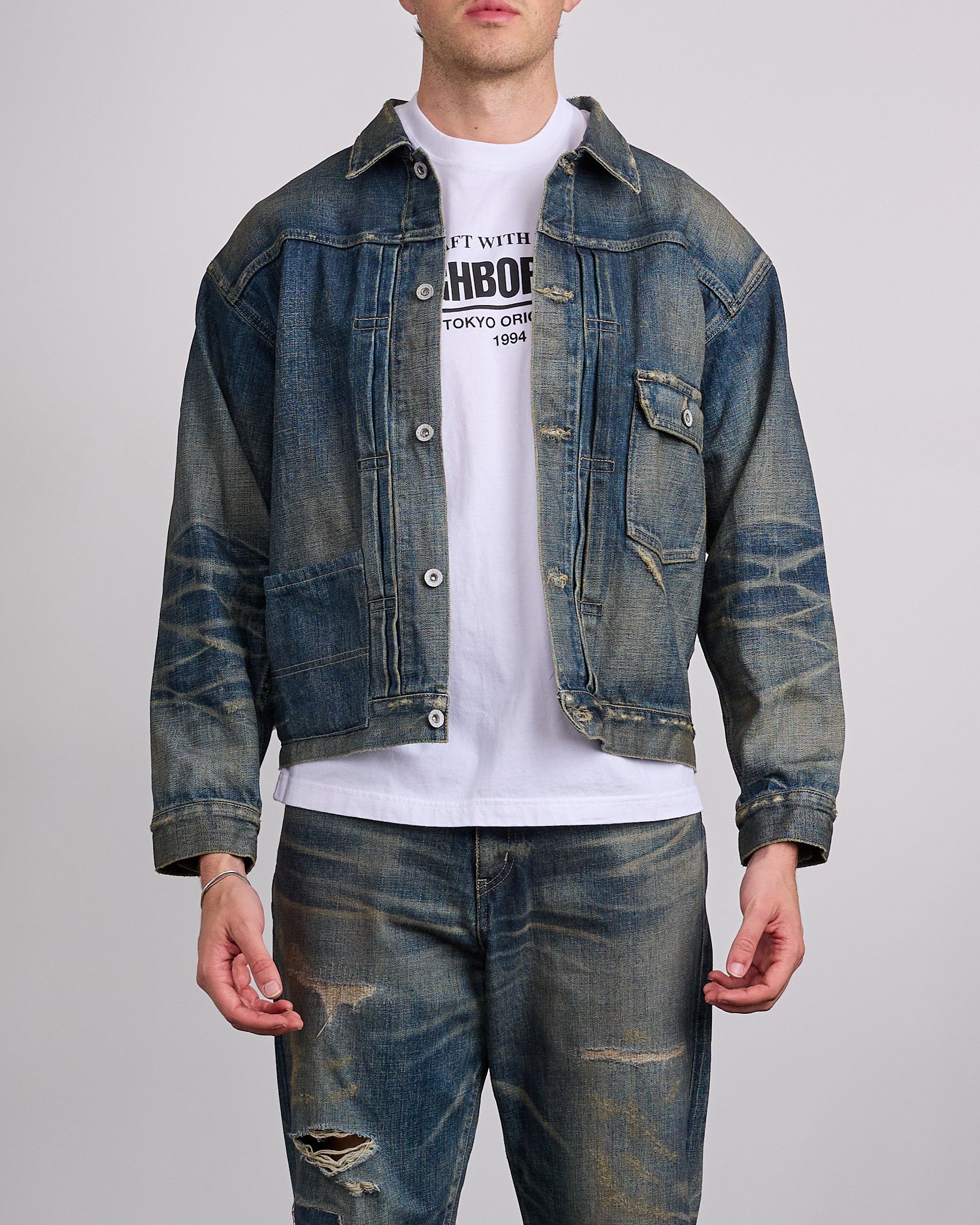 Neighborhood Savage Denim Type-1 Jacket Indigo – LESS 17