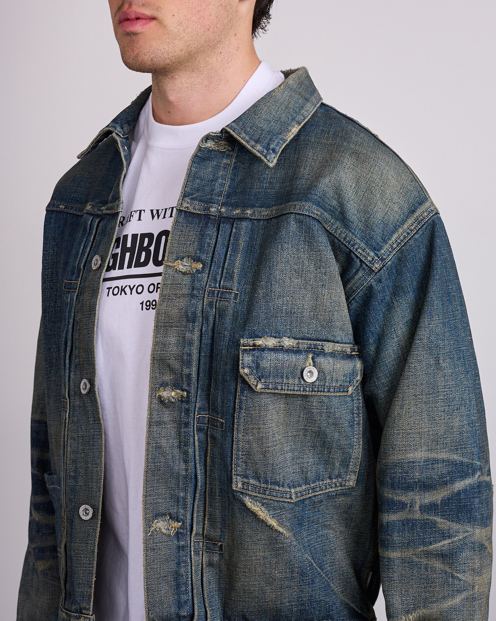 Neighborhood Savage Denim Type-1 Jacket Indigo – LESS 17