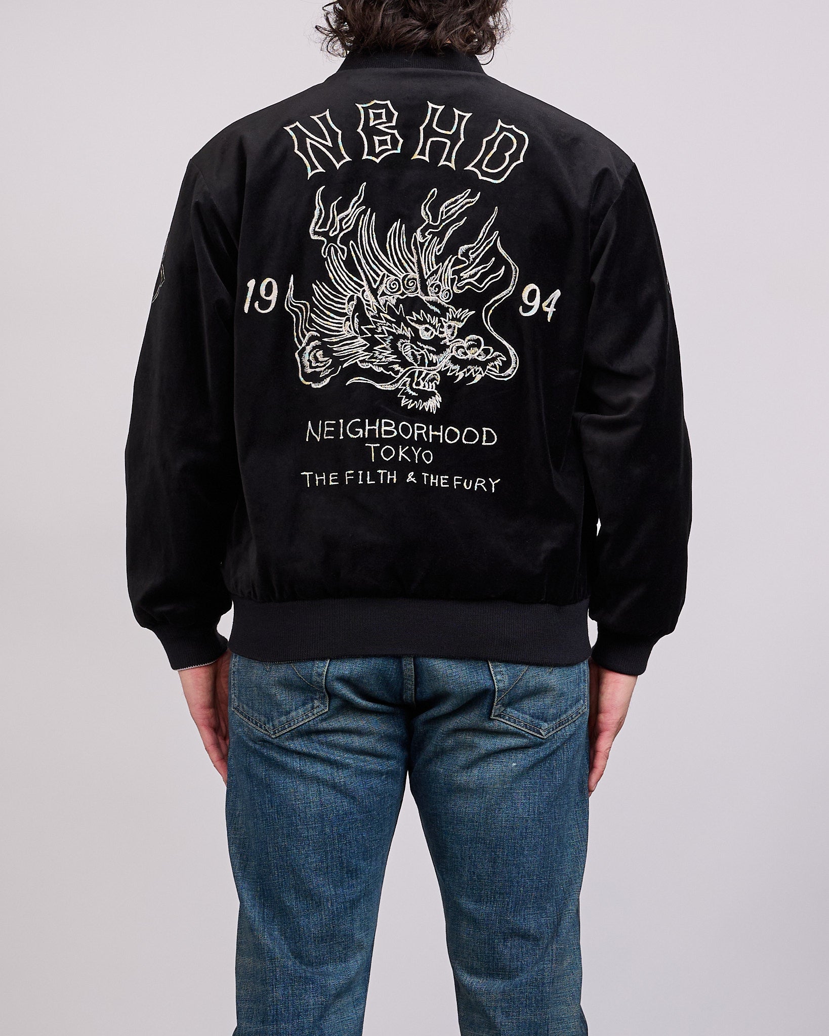 Neighborhood Souvenir Jacket Black – LESS 17