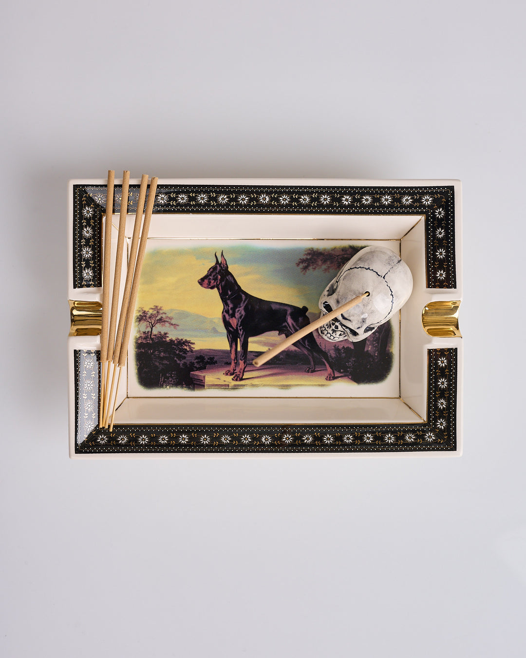 Neighborhood Square Incense Tray Black