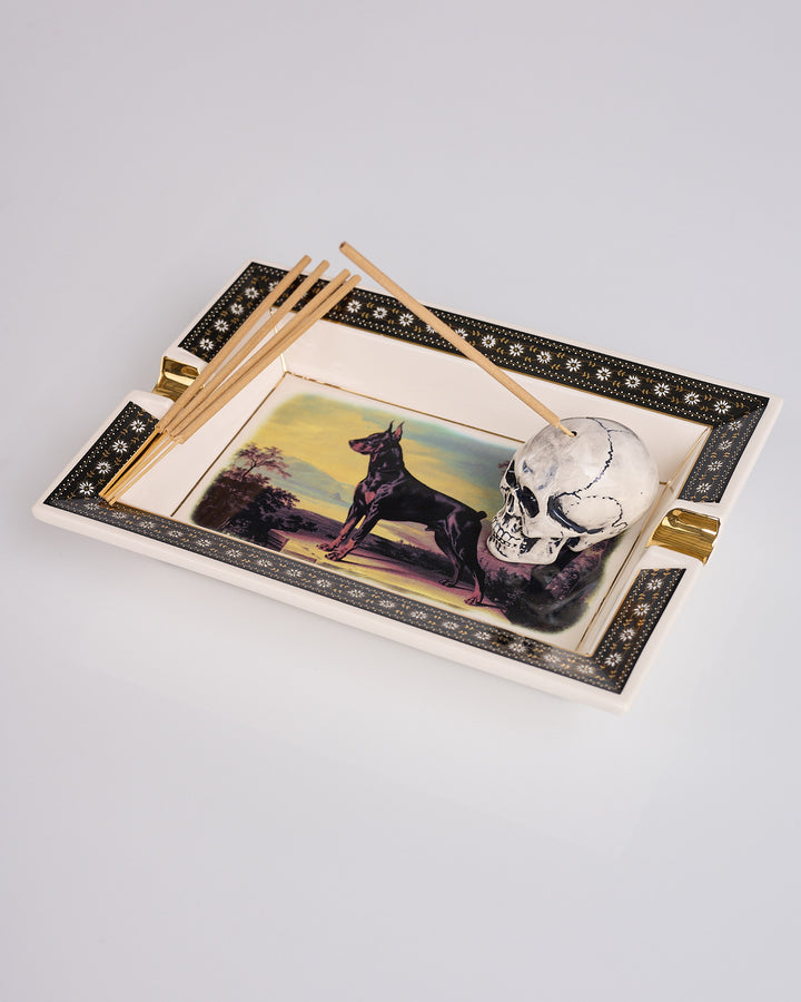 Neighborhood Square Incense Tray Black