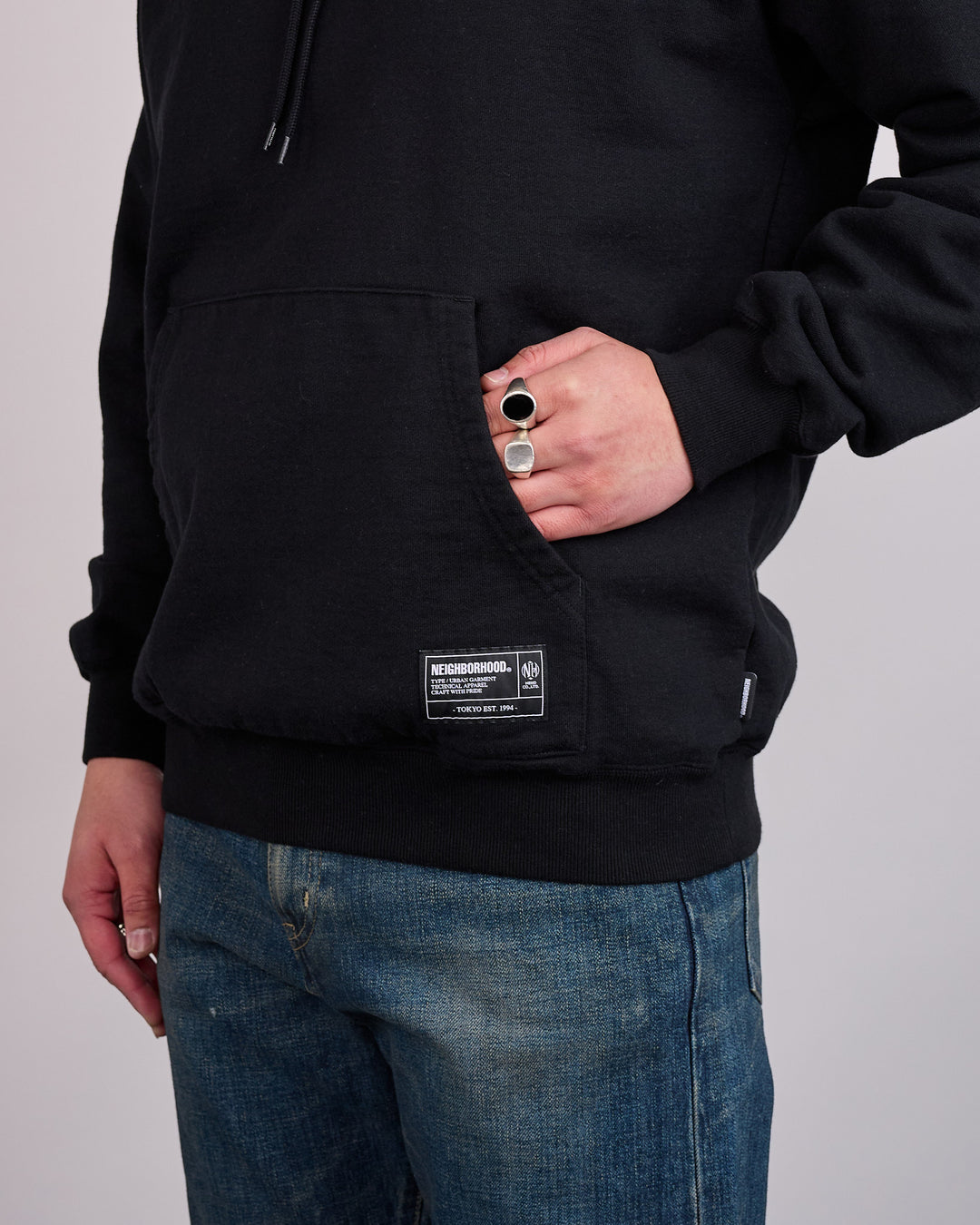 Neighborhood Staple Sweat LS Hoodie 261 Black
