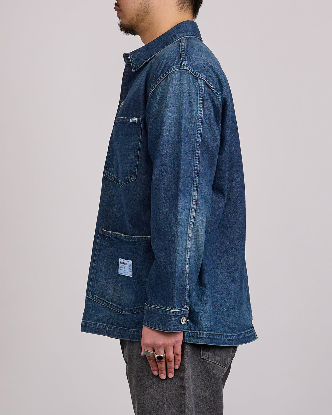 Neighborhood Washed Denim Coverall Jacket 261 Indigo