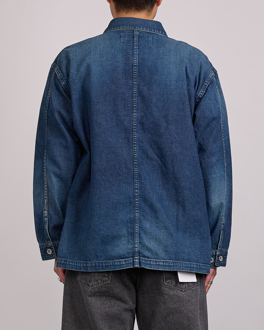 Neighborhood Washed Denim Coverall Jacket 261 Indigo