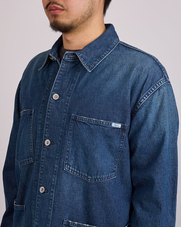 Neighborhood Washed Denim Coverall Jacket 261 Indigo