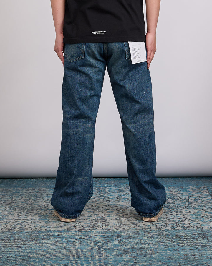 Neighborhood Washed Denim Full Cut Pant 262 Indigo