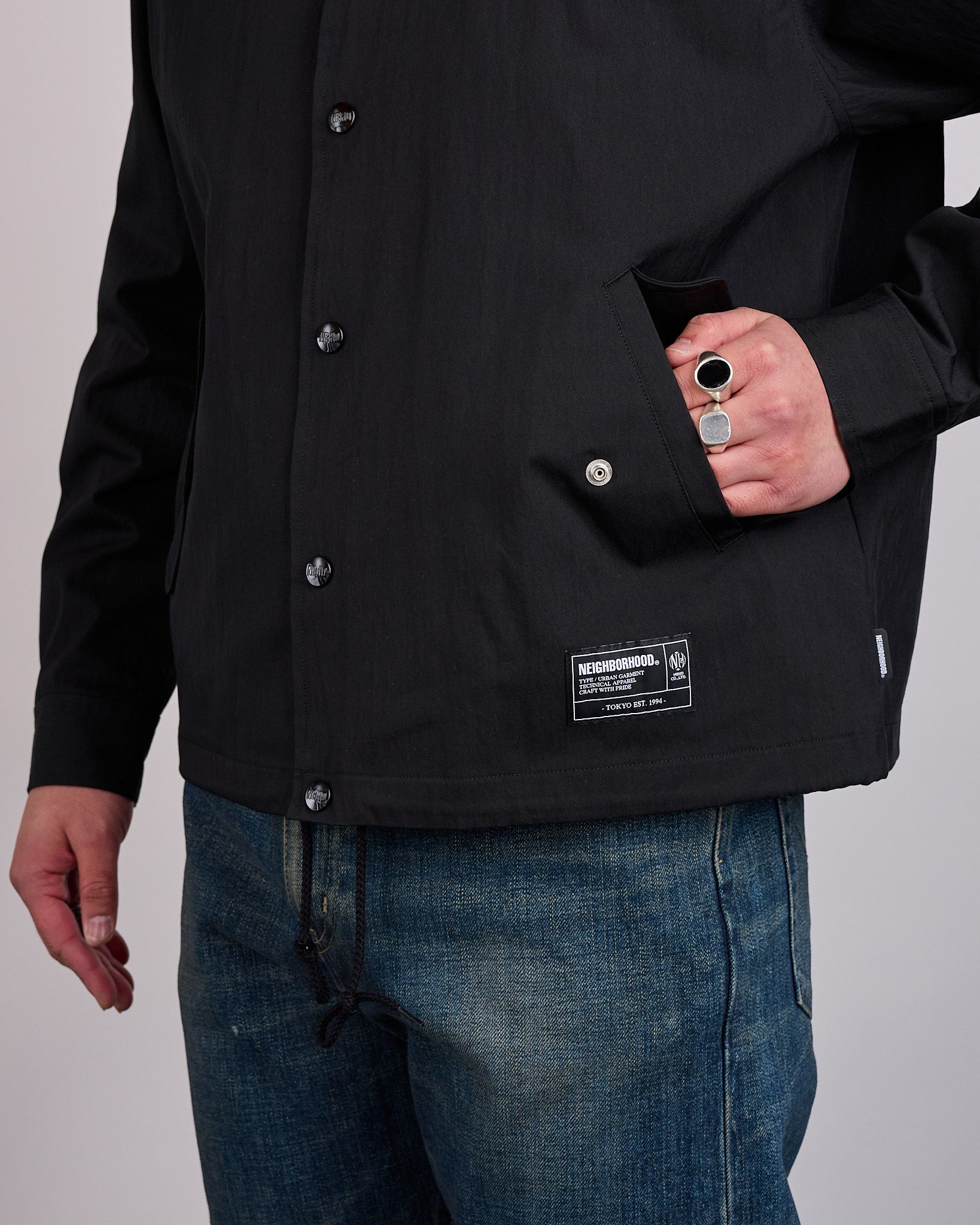 Neighborhood Windbreaker-2 Jacket 261 Black – LESS 17