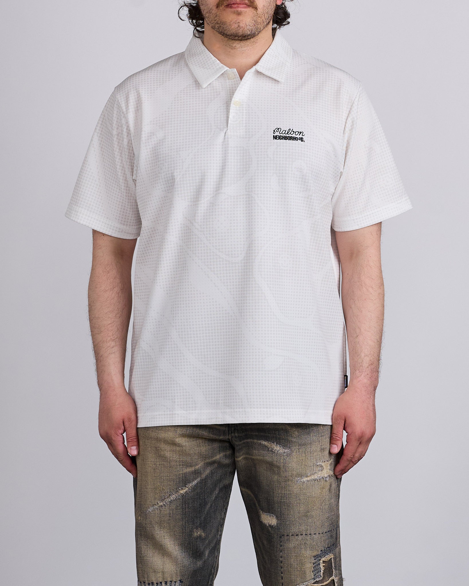 Neighborhood x Malbon Golf Course Camo Polo Shirt White – LESS 17