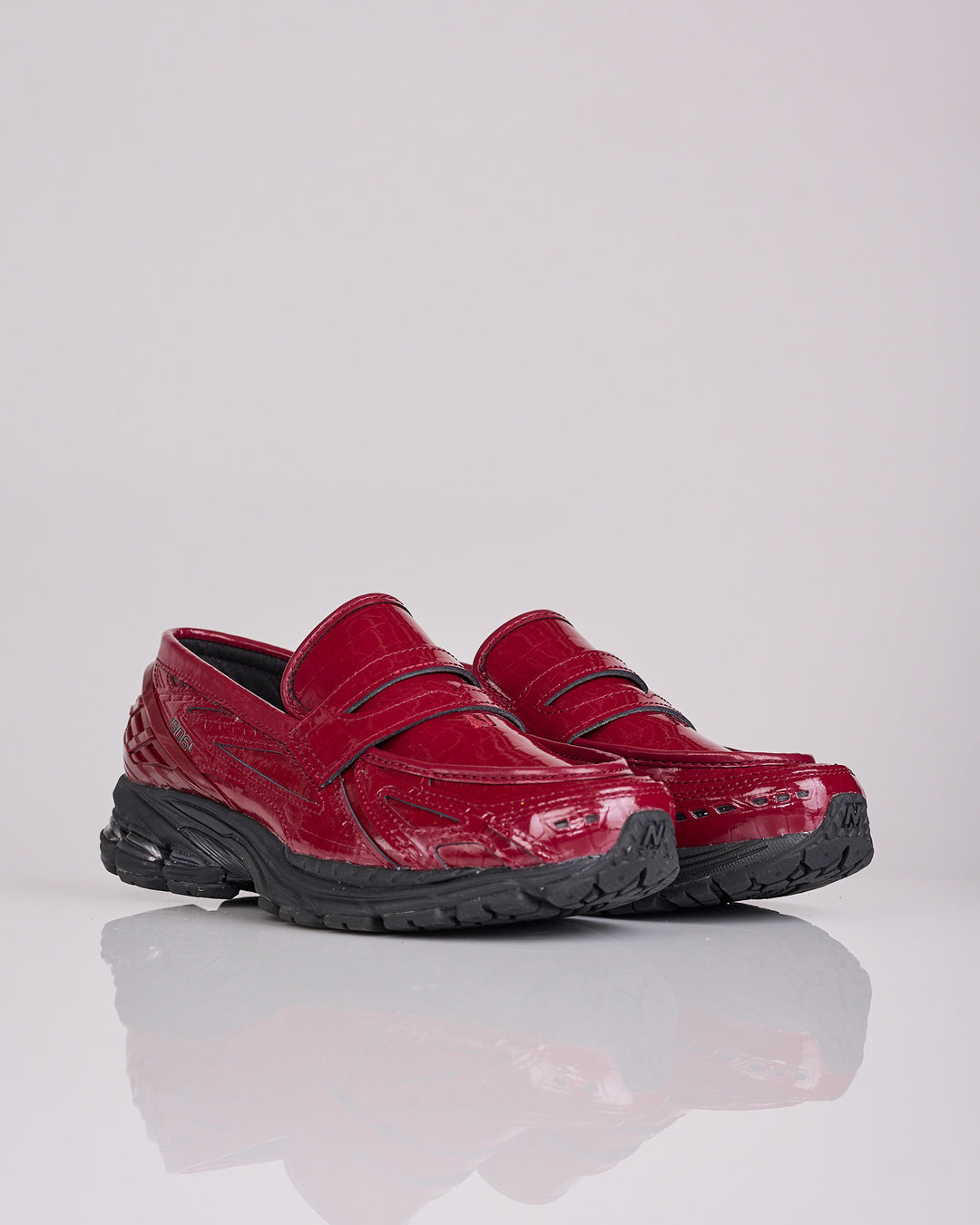 New Balance 1906 Loafer Patent Croc Monarch Burgundy
