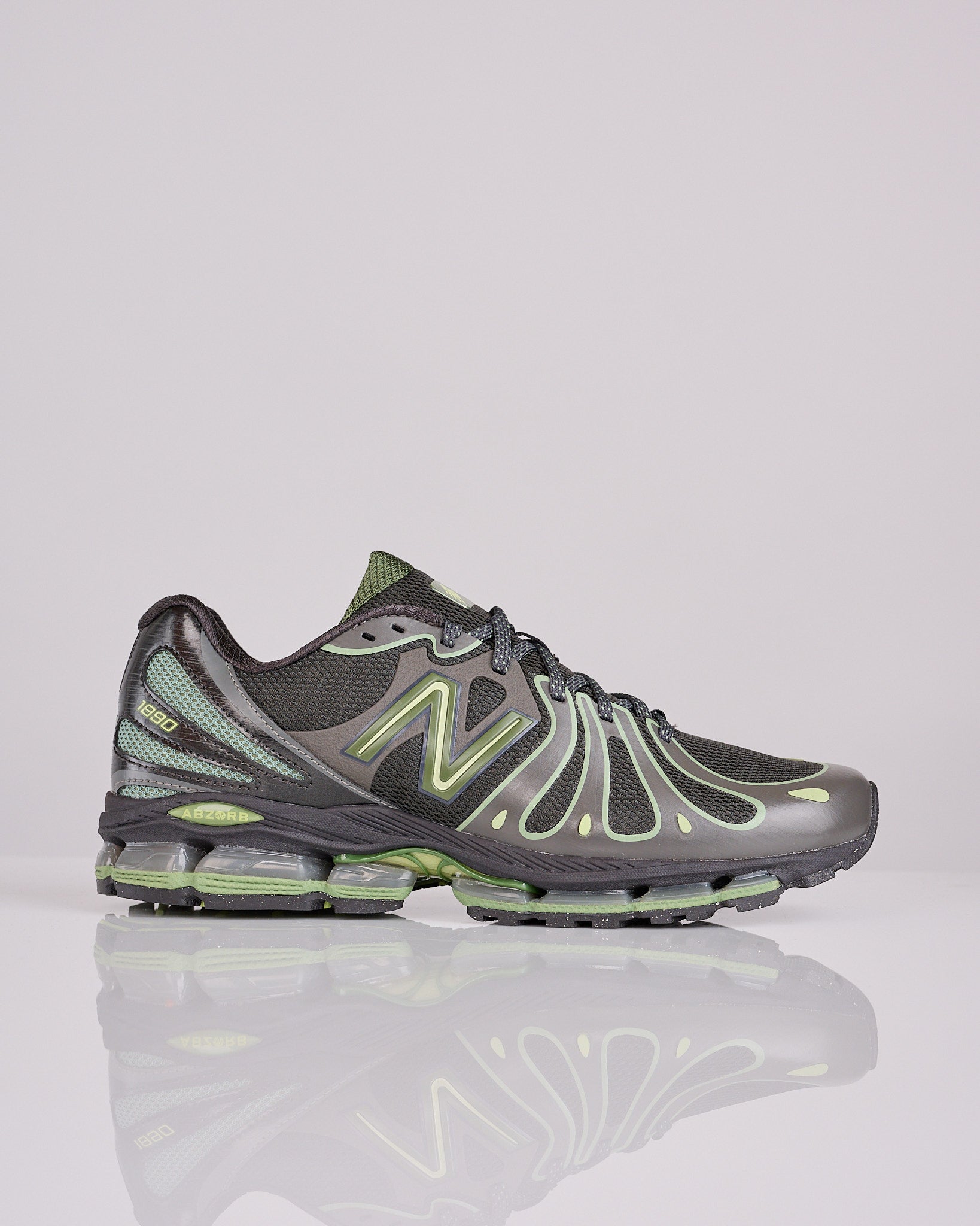 New Balance Abzorb 1890 Faded Black Utility Green I18907H – LESS 17