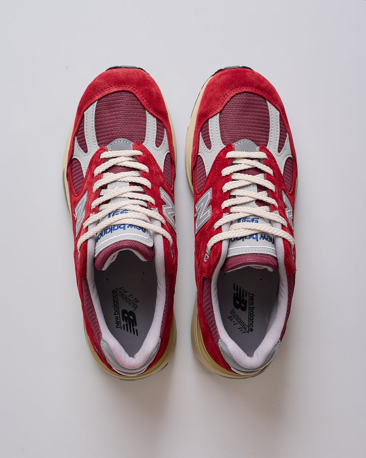 New Balance MiUK 991v2 "Vintage Sports" Red