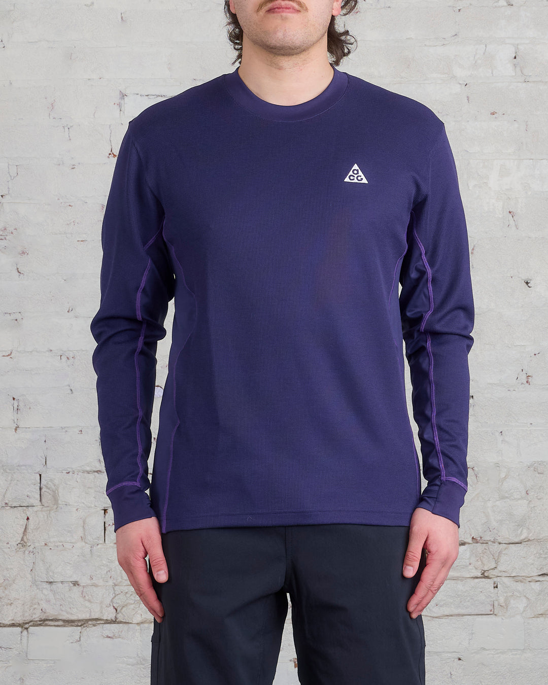 Nike ACG Dri-FIT ADV "Goat Rocks" Long-Sleeve Winterized T-Shirt Purple Ink Purple Cosmos Summit White