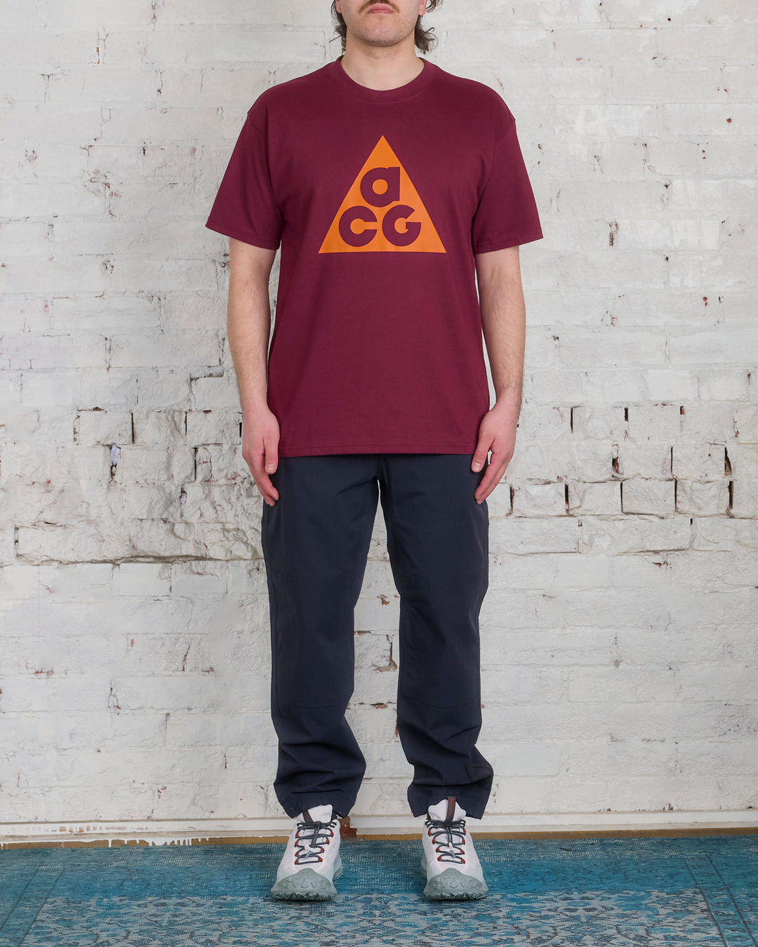 Nike ACG HBR Logo Short-Sleeve T-Shirt Night Maroon