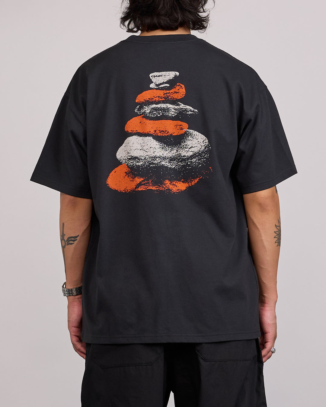 Nike ACG Stacked Rocks Dri-FIT T-Shirt Black Lt Orewood Brn