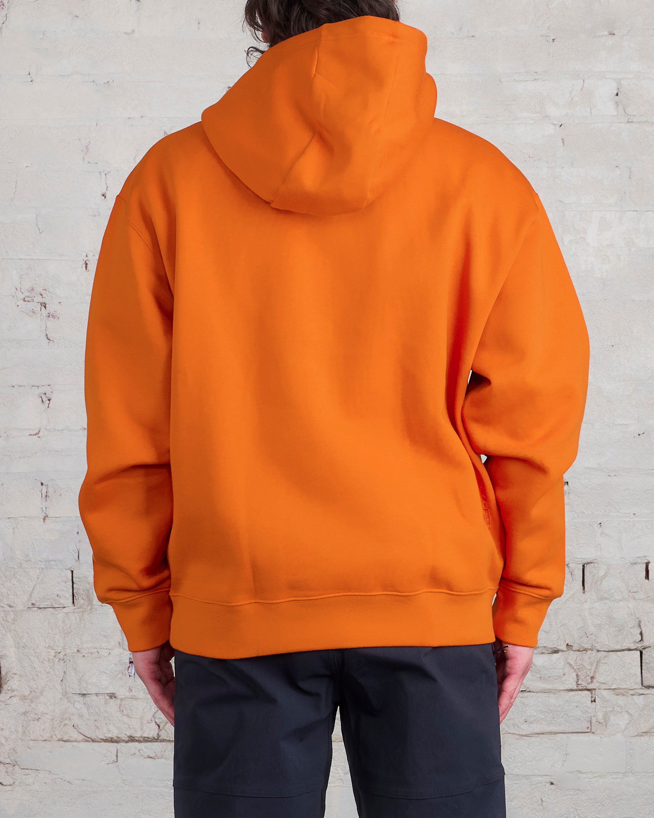 Nike white and sale orange hoodie